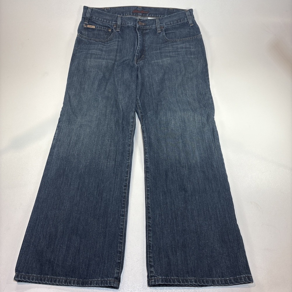 Eddie Bauer Boot Cut Jeans USA Fabric Made in Mexico Men 36x30 Vintage